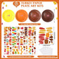 Funnymoom 24 Sets Thanksgiving Turkey Craft Kit for Kids, Thanksgiving DIY Plate Craft Make a Turkey Arts Fall DIY Plate Kit for
