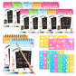 Promote Rainbow Scratch Art Notepads Set  12 Rainbow Scratch Notebooks (10 Sheets Each) + 12 Wooden Stylus Pens & 12 Drawing St