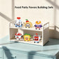 HIGH GODO Food Party Favors Building Set, Mini Food Building Blocks Model Kits, Goodie Bag Stuffers, Classroom Small Prize Toys