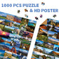 National Parks Puzzle For Adults 1000 Pieces, Landscape Nature Puzzle As National Parks Wall Decor, American Scenery Mountain Ji