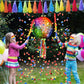 Aoriher Disco Party Pinata - Roller Skating Design, Rainbow Cardboard, Includes Blindfold, Stick, Confetti for 80s 90s Themed Events
