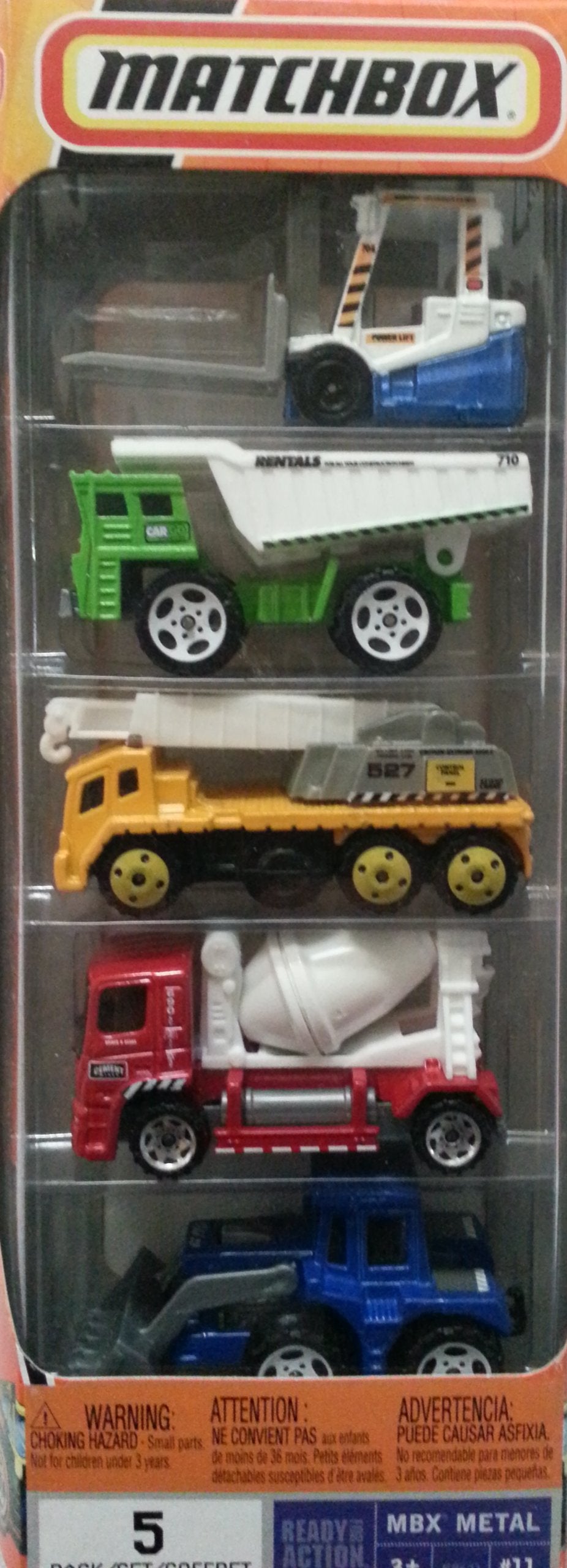 Matchbox Construction Vehicles 5pack MBX Metal #11