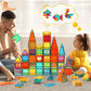 Cutetiger Magnetic Tiles, Magnet Tiles, Magnetic Building Blocks, Square Building Castle, Preschool Toys, Stem Stacking Construc