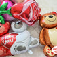 8 Pcs Red Heart Balloons Love Bears Balloons Red Flower Rose Balloons For Valentines Day Decorations Bridal Shower Wedding Party
