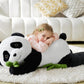 IKASA Giant Panda Plush Toy, 30" Jumbo Fluffy Stuffed Animal, Soft Polyester, Cute Gift for Kids