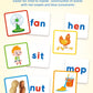 Coogam Wooden Short Vowel Reading Letters Sorting Spelling Games, Site Cvc Words Learning Flashcards Alphabet Puzzle Montessori Educational Toy Gift For Kids 3 4 5 Years Old