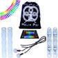 UltraPoi HelixPoi Set - Helix Poi w/Non-LED Knob Handles - 70+ Brilliant Color Modes & Patterns - LED Poi Glow Stick Lights w/Soft Durable Cases & Adjustable Leashes - Flow Arts Light Spinning Toy-New