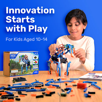Avishkaar Mex Tusker, Robot Toy For Kids Aged 10-14, Diy Robotics Kit, Building & Construction Set With 250+ Parts, Learning & E