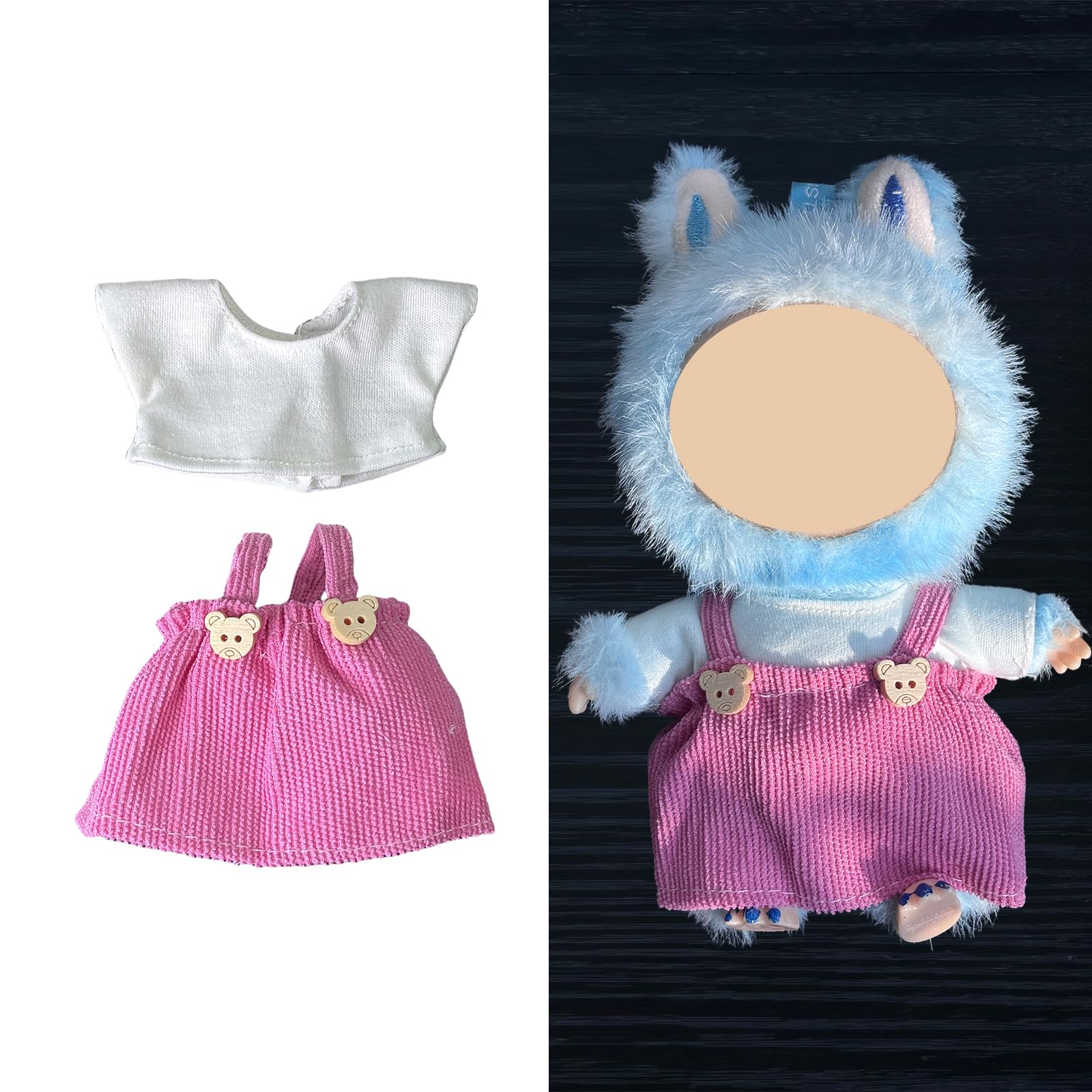 Doll Clothes - Compatible with LBB 5.91-6.7inch(15-17cm) Dolls as Accessories Only  enhanced Dolls Outfit with Accessories  Hand Crocheted Hat  Sweaters  Bag 15