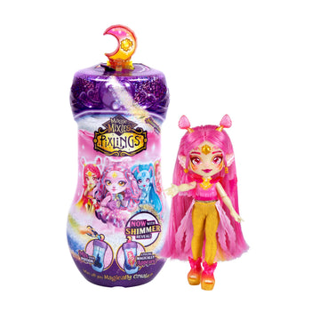 Magic Mixies Pixlings Shimmerverse Series, Create & Mix Magic Potion To Magically Reveal Pheona The Pheonix, This Beautiful 6.5' Shimmerverse Pixling Fashion Doll Appears Inside The Potion Bottle