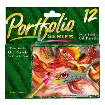 Crayola Oil Pastels Portfolio Series, Water Soluble, Colors May Vary, 12 Count (52-3612)