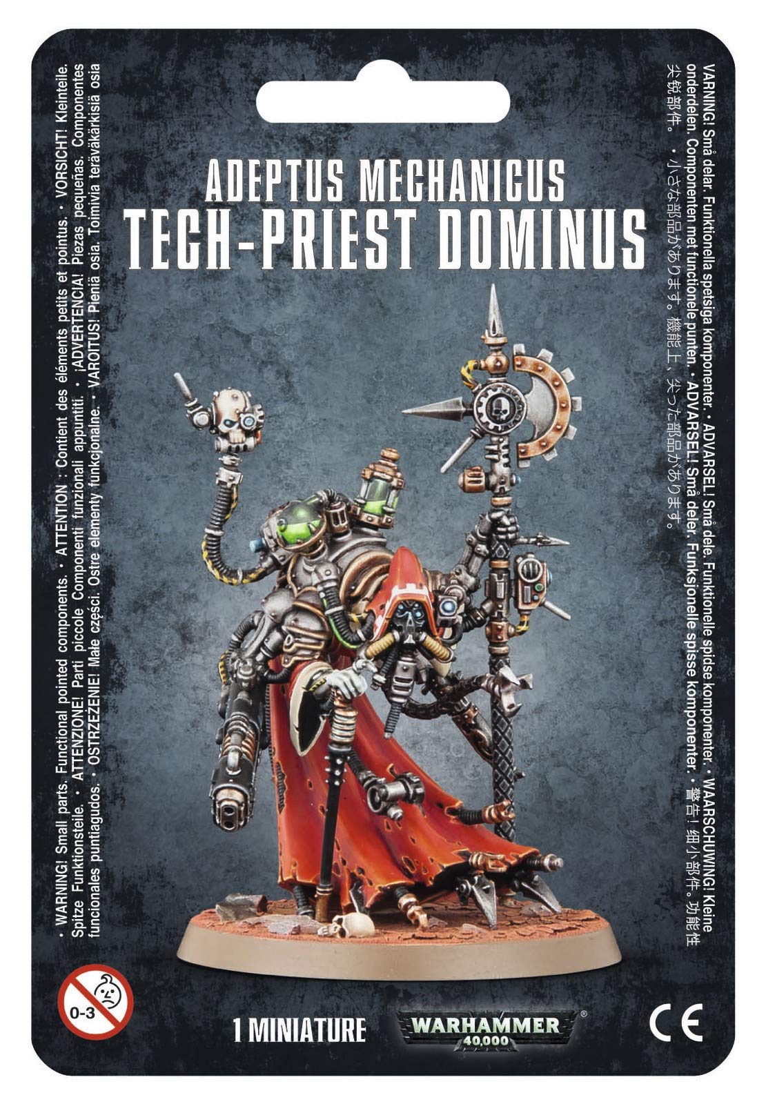 Games Workshop 99070116001' Warhammer 40,000' Adeptus Mechanicus Tech-Priest Dominus Action Figure, Black