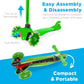 Best Choice Products Kids Mini Kick Scooter Toy W/ Light-Up Wheels, Height Adjustable T-Bar, Foot Break - Green