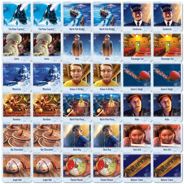 Masterpieces Kids Games - The Polar Express Matching Game - Game For Kids And Family - Laugh And Learn
