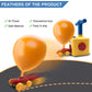 Pathosio Pets Balloon Car Toy Pump Set for Kids - Ideal Holiday Gift Balloon Toy Power Launcher, Balloon Launcher for Kids, Ball