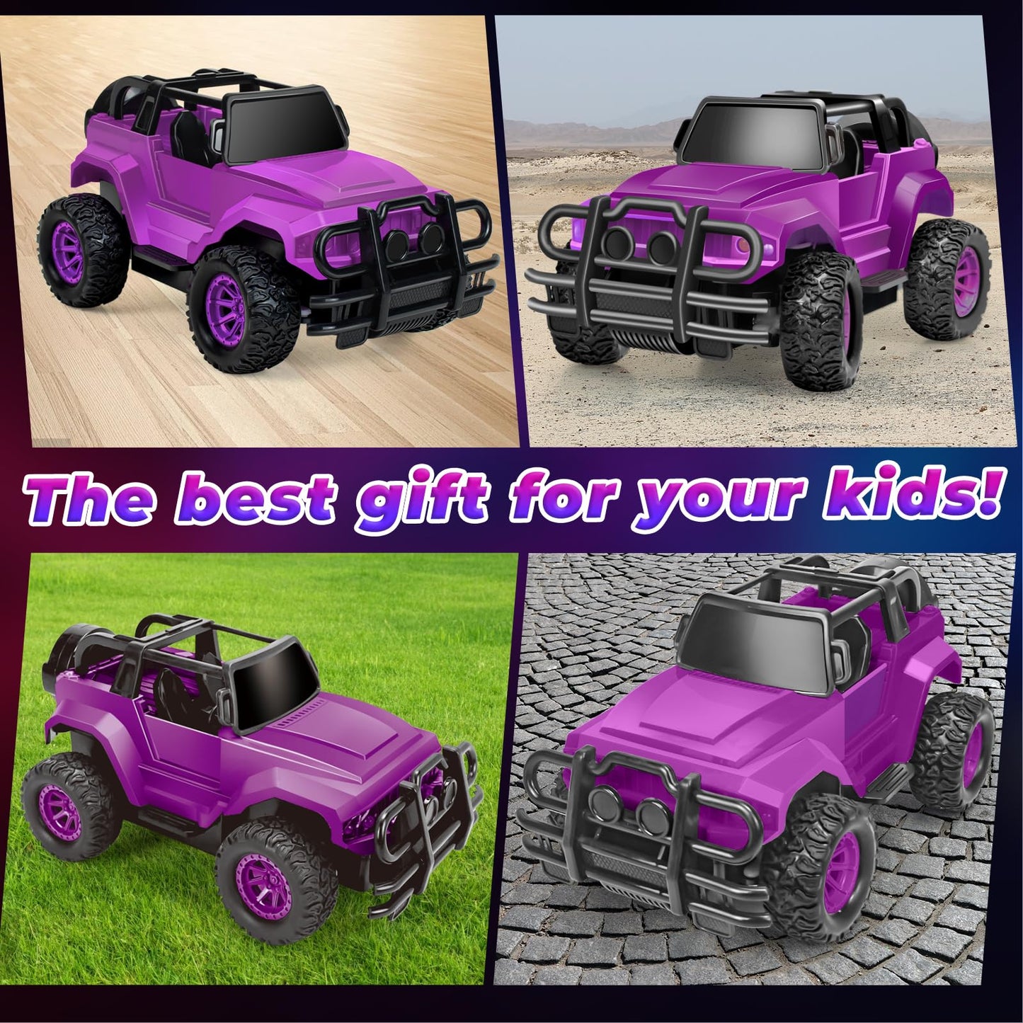 YongnKids Remote Control Car for Kids, 1:20 Scale Rc Trucks for Boys Age 4-7, Rc Truck Cars Toys for Ages 5-7 8-13 Boys Girls Bi