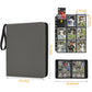 GERMUN 9 Pocket Card Binder  enhanced Zip Trading Card Binder  720 Double Sided Pocket PU Card Collection Binder  Collector Card Album  Card Folder for MTG  TCG  Sports Cards  Game Cards (GREY)