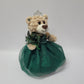 Kinnex Collections Since 1997 12'' Quince Anos Last Doll Teddy Bear With Dress (Centerpiece) ~ Arc09832-33 (Emerald Green)