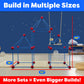 Power Your Fun Fun Forts Kids Tent For Kids - 81 Pieces Fort Building Stem Toys Kit, Construction Toys Play Tent Indoor And Outdoor Playhouse For Kids With 53 Rods And 28 Spheres (Red, Blue) 1 Pack