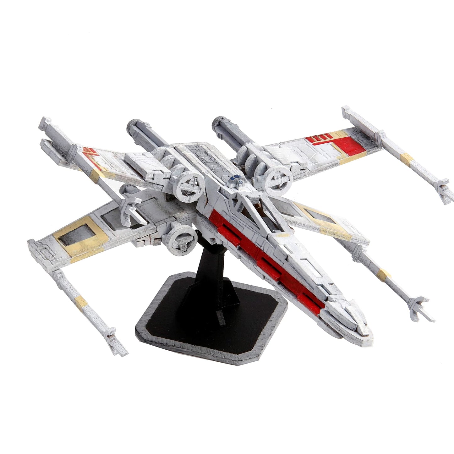 Star Wars X-Wing 3D Wood Puzzle & Model Figure Kit (73 Pcs) - Build & Paint Your Own 3-D Movie Toy - Officially Licensed - No Glue Required - Gift for Kids  Teens & mature-themeds