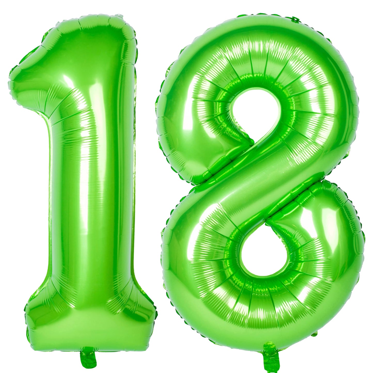 Number Balloons 40 Inch Green Birthday Party Decorations 18St Digital Jumbo Helium Foil Mylar Balloon
