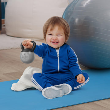 Genuine Fred Buff Baby Kettlebell Rattle, Engaging And Sensory Rich Toy, Lightweight And Easy To Hold, Fun Gift For Fitness Enth