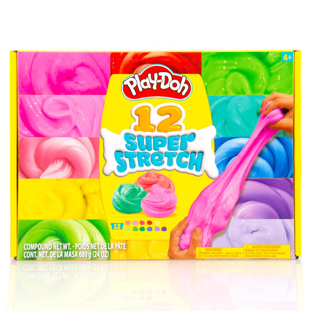 Playdoh Super Stretch 12Pack Playdoh Variety Kit, Kids Gifts, Popular Toys, Party Favors For Ages 812, Bulk Compound Packs, S