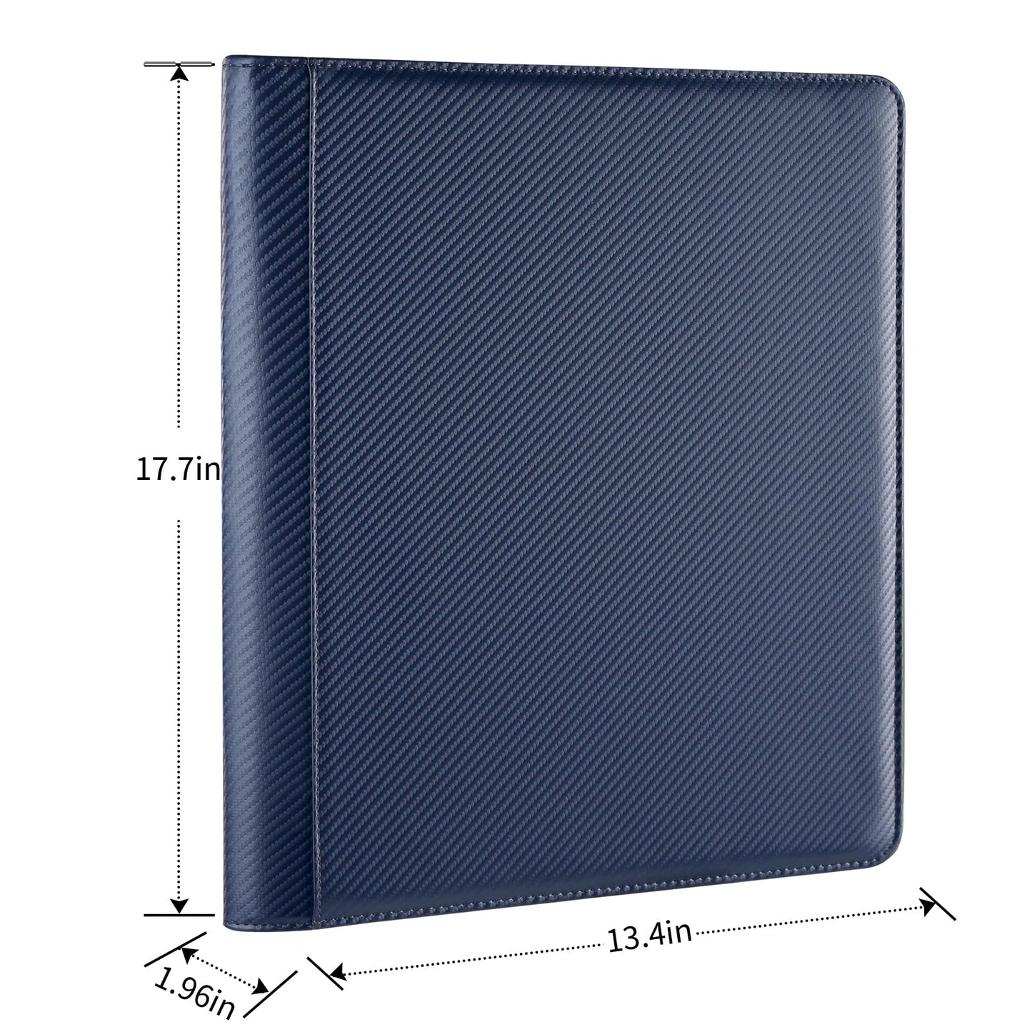 Arkeiliy enhanced Ringless Trading Card Binder - 1024 Capacity  16 Side-Loading Pockets per Page  Archival Quality Protection & Anti-Slip Spine for TCG  MTG  Sports Cards (Navy blue II)