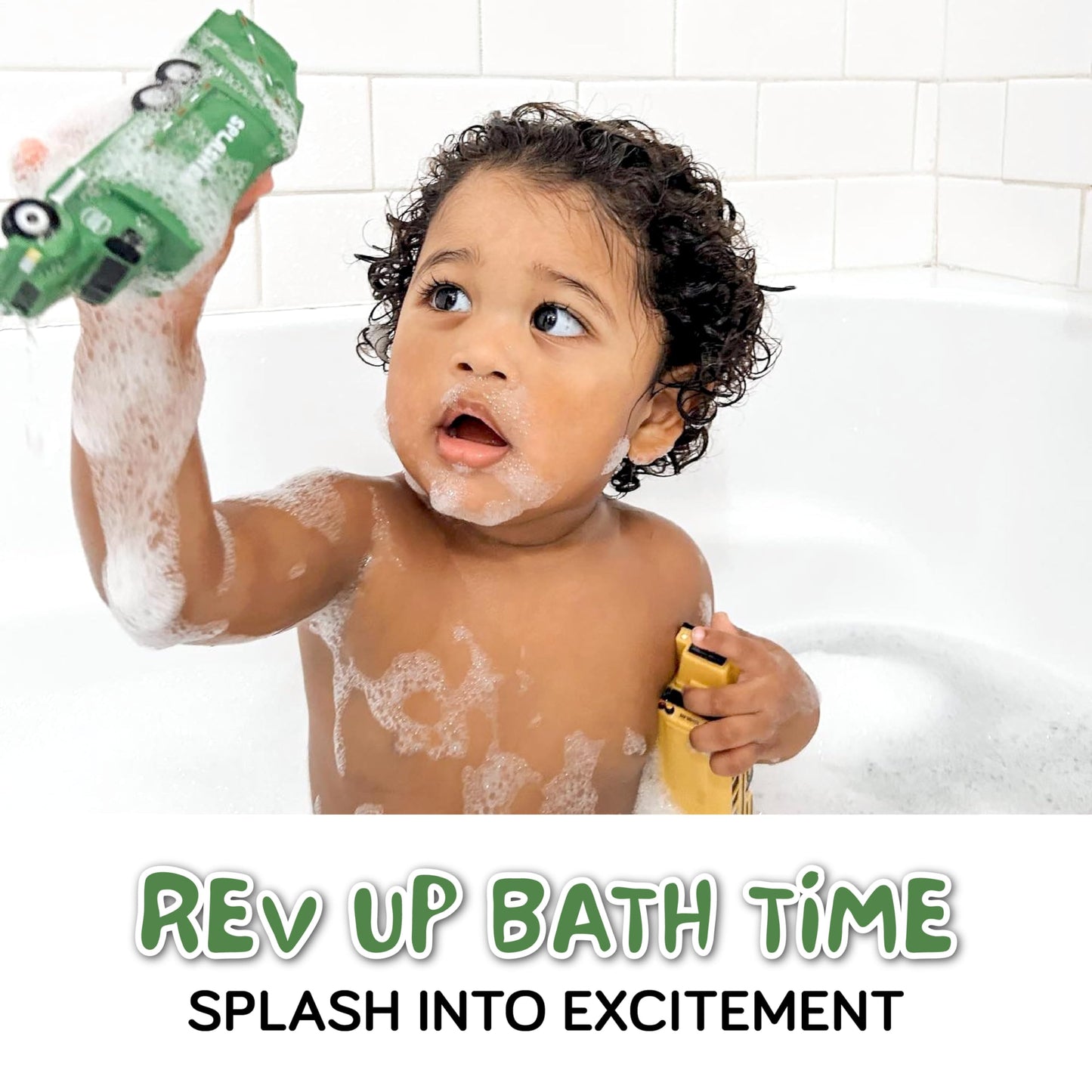 Mold Free Bath Toys For Babies And Toddlers, Car No Hole Bath Toys, Non Squirting Bath Toys No Mold For Tub, Beach, Pool, Bpa-Fr
