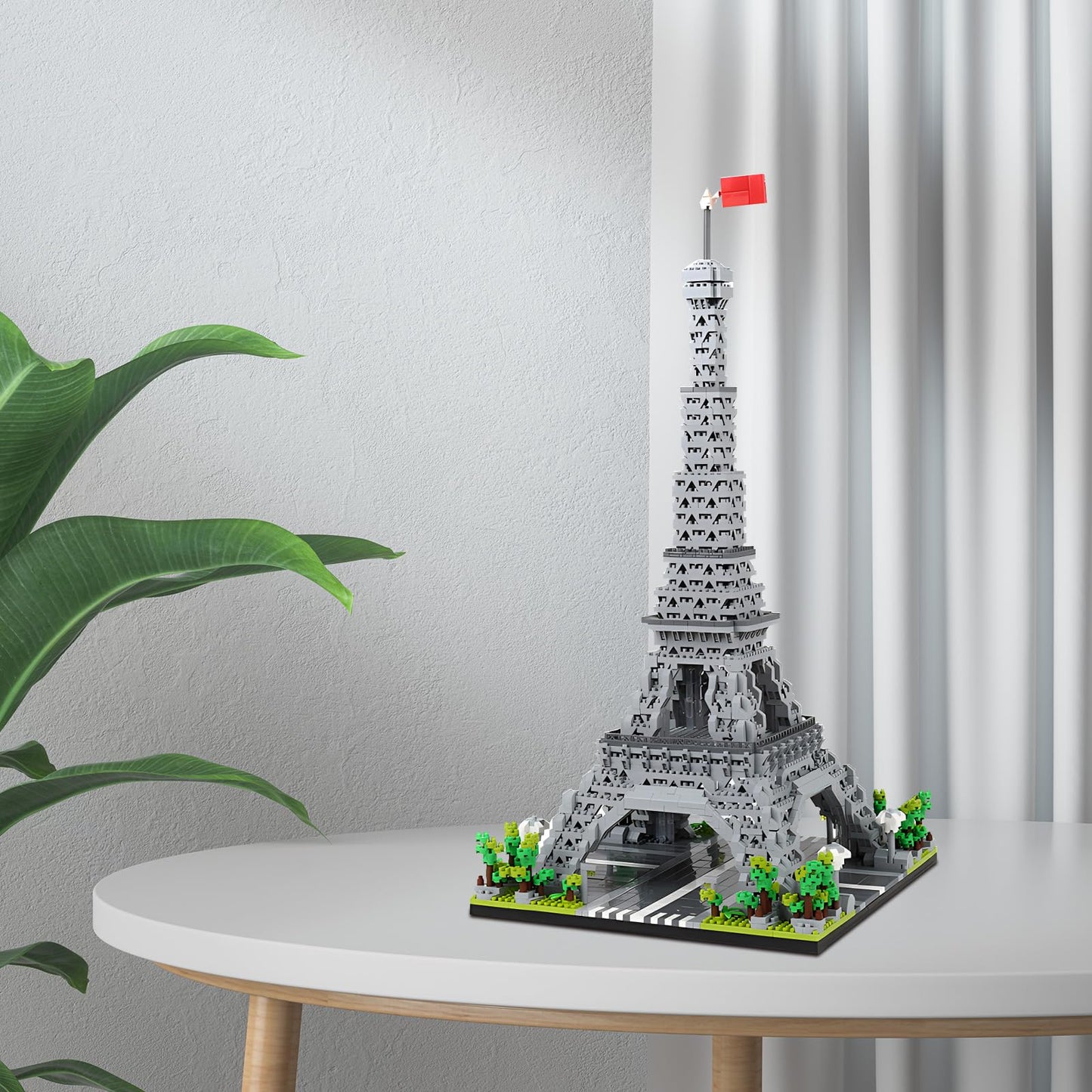 CSNRHG Paris Eiffel Tower World Famous Architectural Model Micro Building Blocks Set 3350 Pieces 3D Puzzle Toys Gifts for Kid and mature-themed
