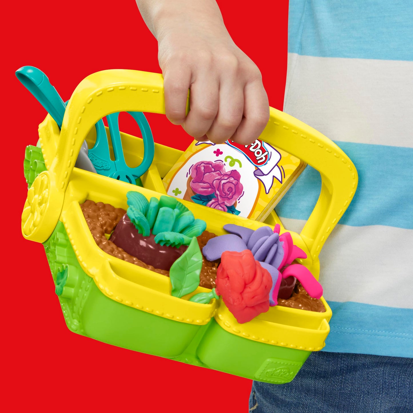 Play-Doh Blooming Flower Garden Toy Playset, Nature Pretend Play, Kids Arts & Crafts Ages 3+