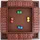 Merrypony Shut The Box Game Wooden 4 Player, 12 Inch Close The Box Game Wooden Board Games With 12 Dice, Table Math Games Number