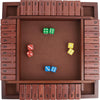 Merrypony Shut The Box Game Wooden 4 Player, 12 Inch Close The Box Game Wooden Board Games With 12 Dice, Table Math Games Number