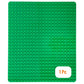Strictly Briks Compatible With Lego Classic Big Briks Stackable Baseplates, Large Pegs For Ages 3 And Up, 100% Compatible With All Major Brands, Green, 1 Piece, 13.75' X 16.25' Inches