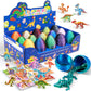 Dak Haan 15PCS 3D Printed Dragon Egg 3D Dragon Eggs Set with Display Stand Mini Dragons Eggs Set Fidget Toy Cool Stuff Fun Gifts DIY Craft Kit Dino Eggs for 5-7 4-6 8-12 Year Old Boys Girls
