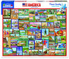 White Mountain Puzzles America - 1000 Piece Jigsaw Puzzle