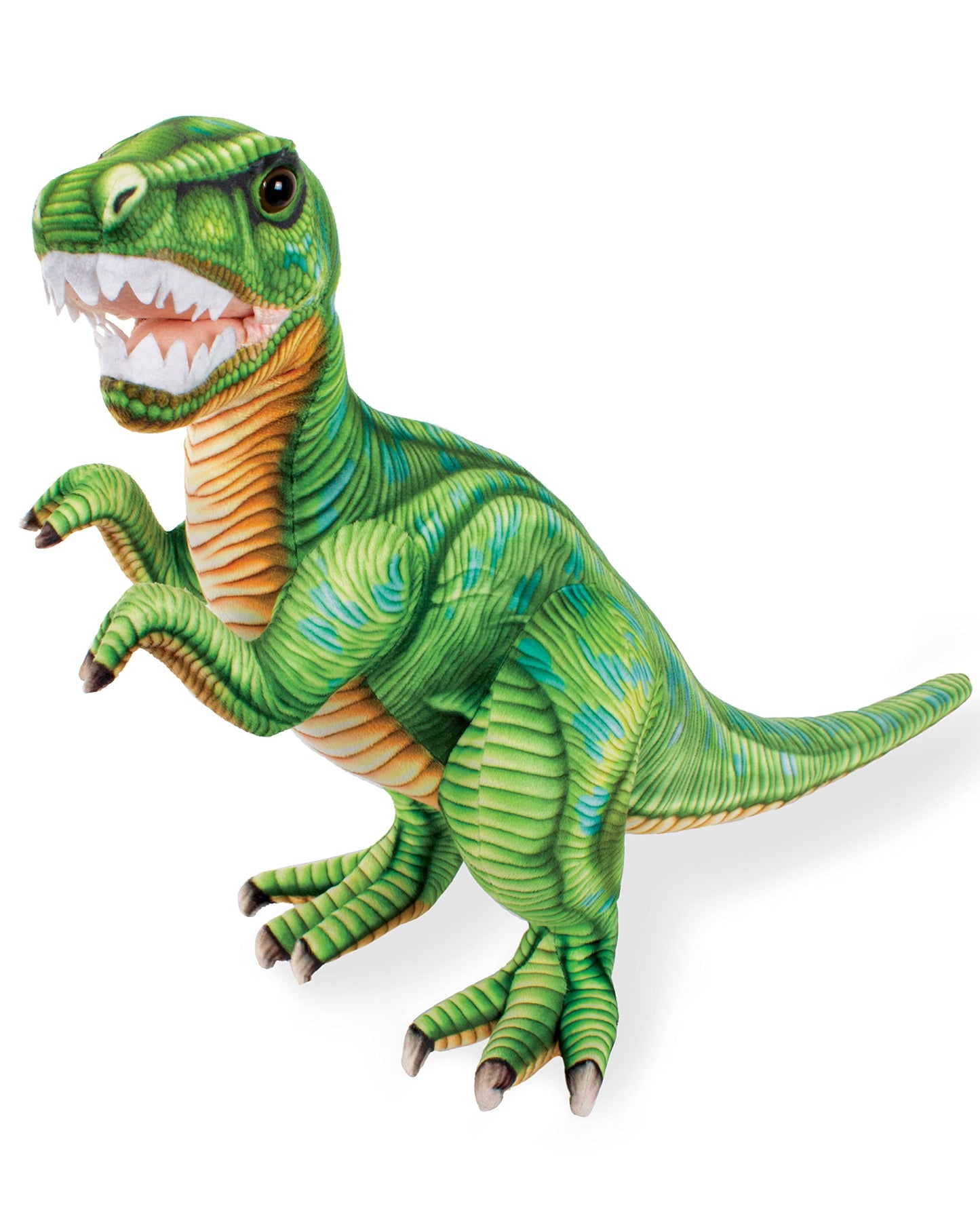 Real Planet 16' T Rex Stuffed Animal - Realistic Dinosaur Plush Toys, Dino Plushie, Cute Dinosaur Plush, Plush Dinosaur Stuffed Animal, (Green T-Rex, 16') (27' Long)