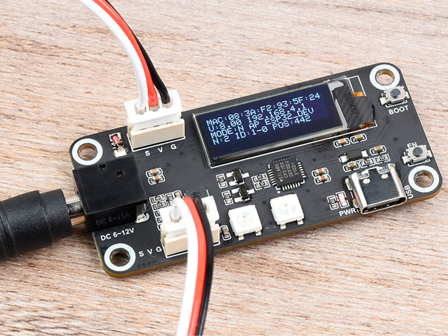 Esp32 Servo Driver Expansion Board, Built-In Wifi And Bluetooth, Uart Serial Bus Control Up To 253 Servos Via Esp32 Serial Port