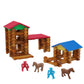 Retro American Wooden Builder Logs