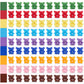 Xinhuidalsq 90 Colored Counting Bears - 0.62 Inch Rainbow Set, 9 Colors, Mini Plastic Bears Math Manipulatives For Toddlers, Ages 3+