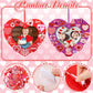 Ferraycle 232 Pieces Valentines DIY Picture Frames Craft Kit 32 Pcs Photo Frames with 200 Pcs Heart Shaped Foam Stickers for Val