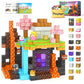 Playtigo Magnetic Blocks- 100Pcs Mine Magnet World Block Cubes Toys For Kids Ages 4-8 Magnetic Tiles Kids Sensory Birthday Gifts