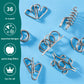 THE TWIDDLERS 36 Metal Brain Teaser Puzzles - Disentanglement Mind Teasers for Kids & Adults, 4 Levels, Educational Gift, Model PT146