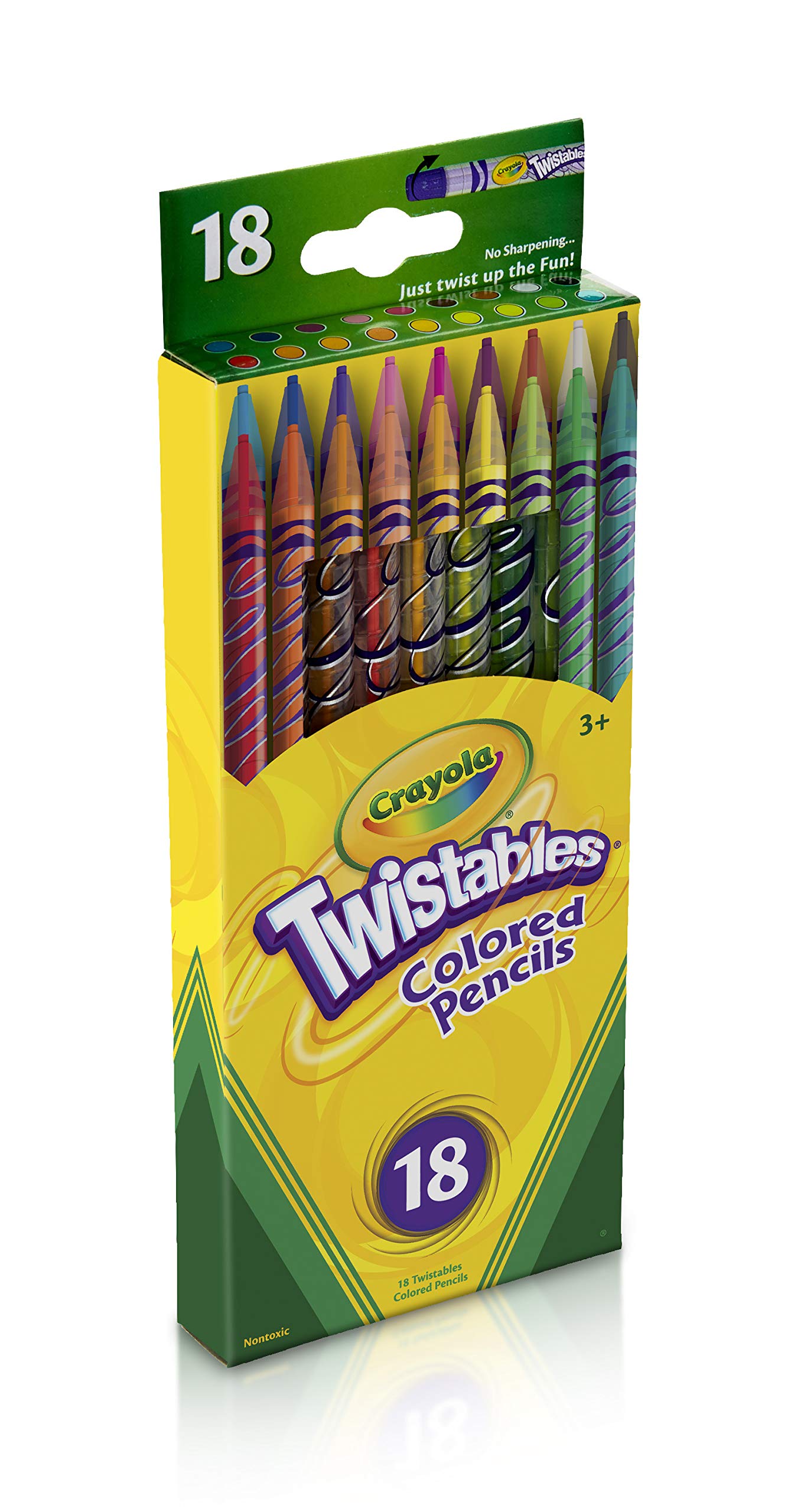 Crayola Twistable Colored Pencils, 18 Count (68-7418)