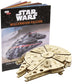 IncrediBuilds Star Wars Millennium Falcon 3D Wood Puzzle & Model Figure Kit (61 Pcs) - Build & Paint Your Own 3-D Movie Toy - Officially Licensed - No Glue Required - Gift for Kids  Teens & mature-themeds