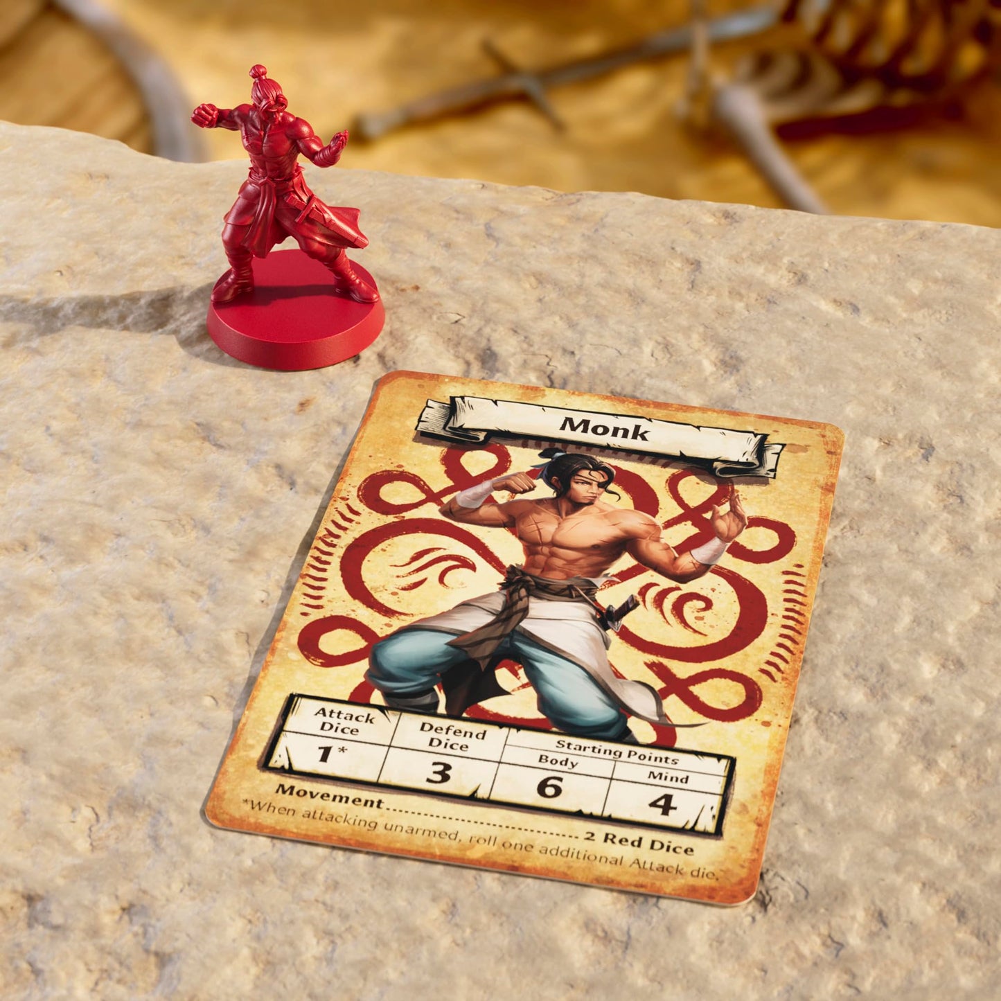 HeroQuest Hero Collection Path of The Wandering Monk Figures | Includes 2 Detailed Miniatures | Requires HeroQuest Game System to Play | Ages 14 and Up