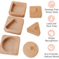 Montessori Shape Puzzle - Baby Puzzles For 1 Year Olds - Baby'S First Puzzle - Knob Wooden Puzzles For Infant And Toddler - Geometric Shapes - 12 Months Babies First Shapes
