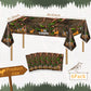 Containlol Camo Table Cloth Plastic Hunting Birthday Party Decorations Camo Hunting Tablecloths Decorations Woodland Table Cover