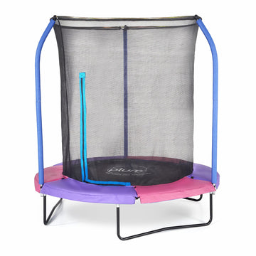 Plum 6 Feet. Springsafe Trampoline And Enclosure With Reversible Spring Pad