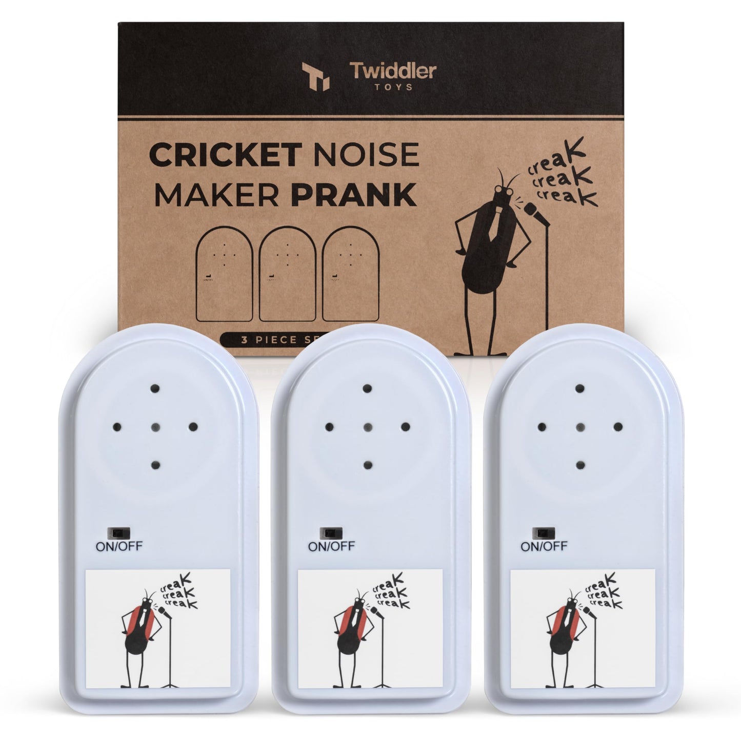 3 Pack Cricket Noise Maker Prank – Hidden Annoying Chirp Sounds – Funny Gag Office Prank
